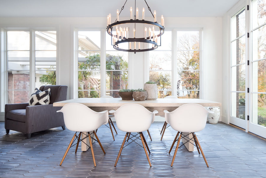 Charcoal Picket Dining Room