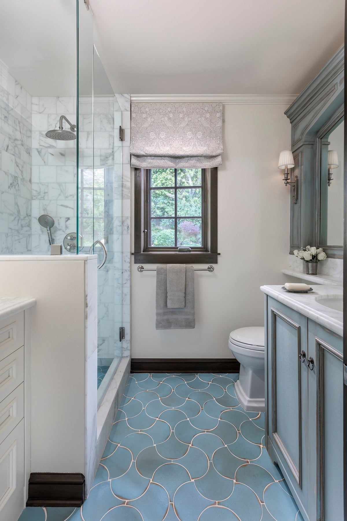 Shower and vanity view