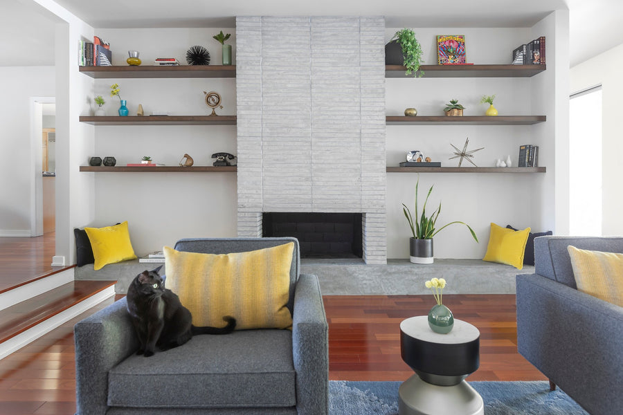 Newport Brick Fireplace, Encino