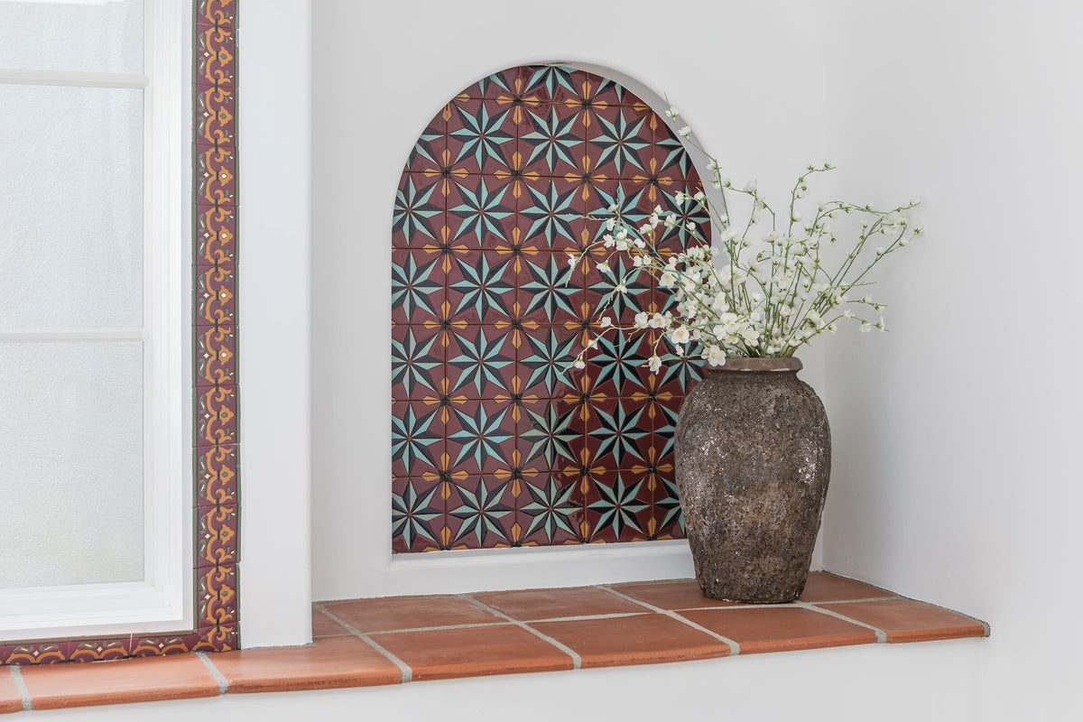 California Revival Handpainted Decos