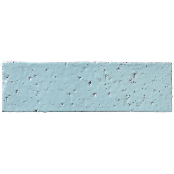 2x8 glazed brick in Blue Haze