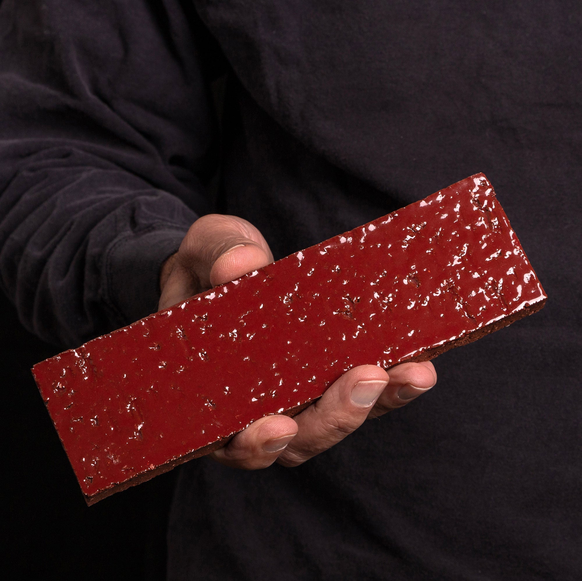 Glazed Brick 2x8 in Brick Red