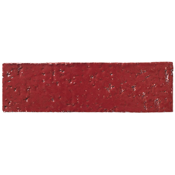 2x8 glazed brick in Brick Red