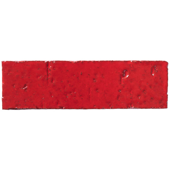 2x8 glazed brick in Cherry Tomato