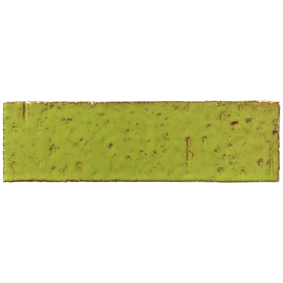 2x8 glazed brick in Guacamole