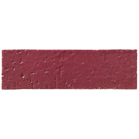 2x8 glazed brick in Pinot Noir