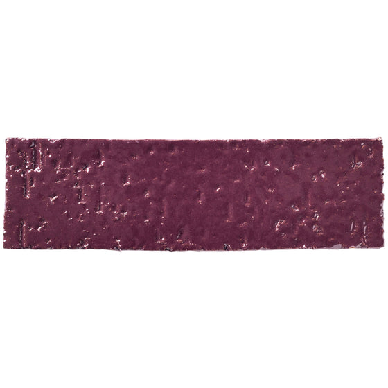 2x8 glazed brick in Plum