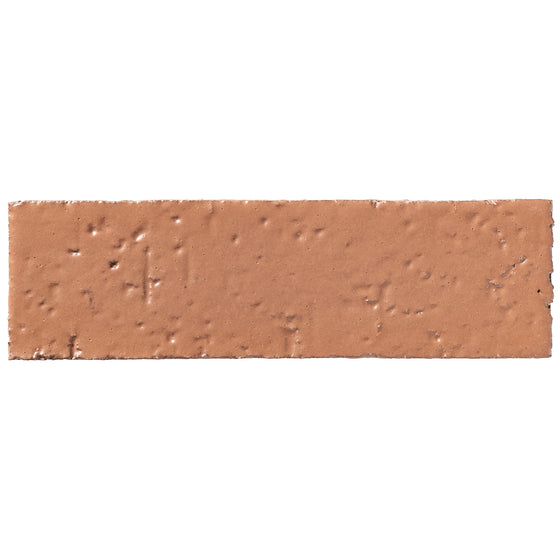 2x8 glazed brick in Pottery Brown