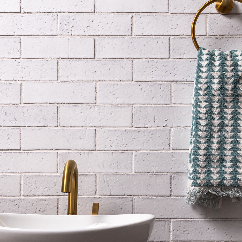 Glazed Brick 2x8 in Pure White