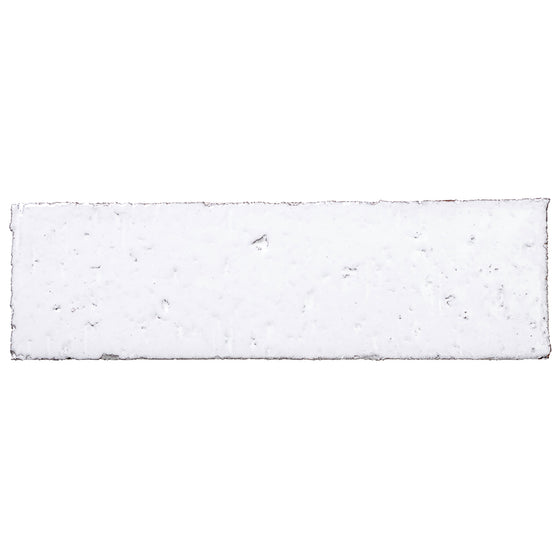2x8 glazed brick in Pure White