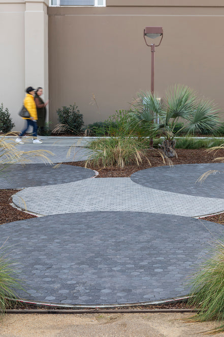 Italian Porcelain 10 Exa Mosaic 10x10 Nero Mix