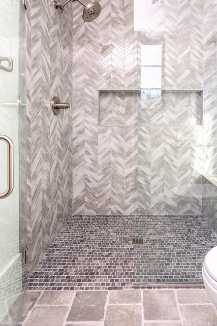Italian Porcelain 10 Trama Mosaic 12x12 Nero