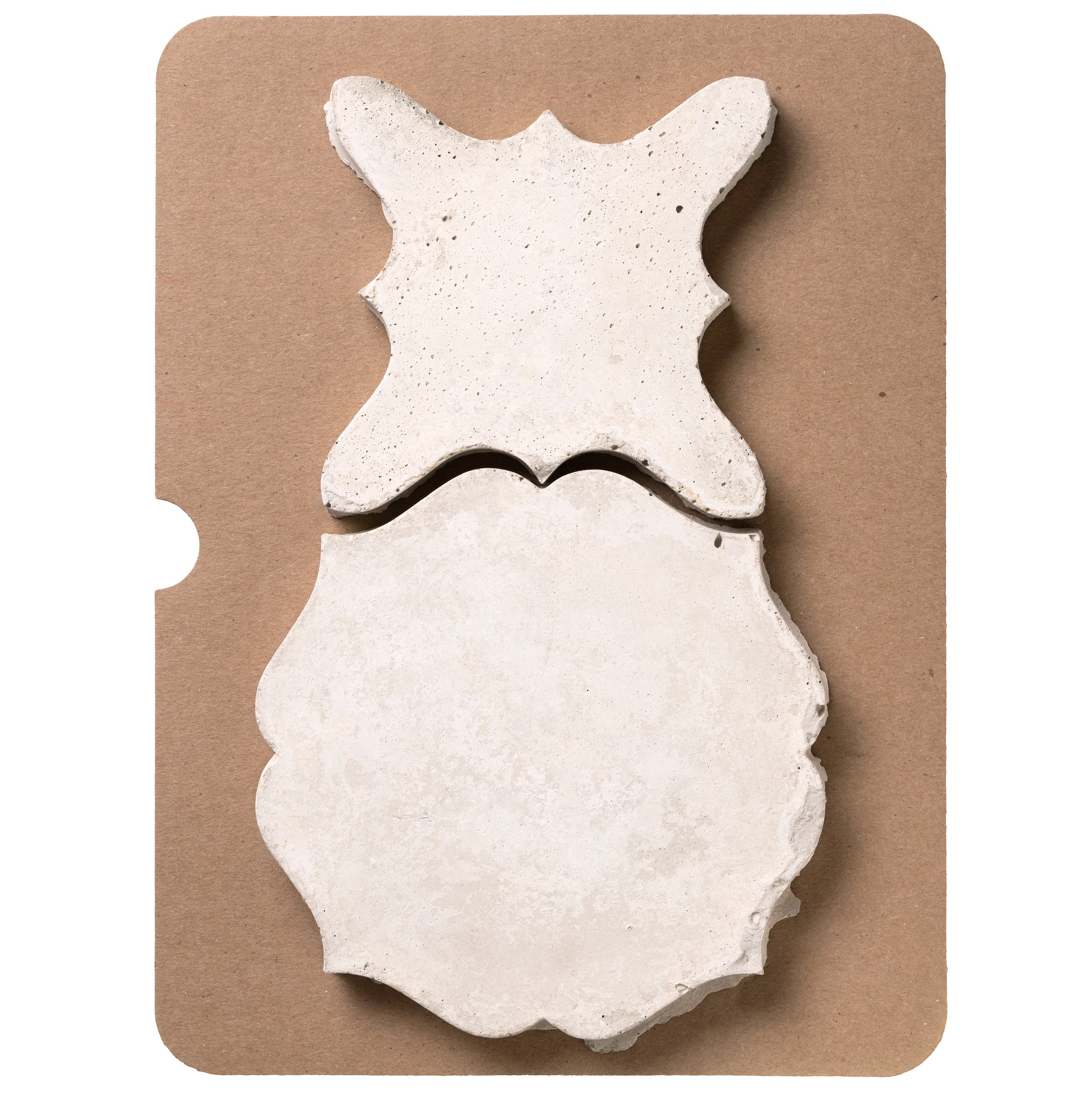 Artillo Arabesque 13 Early Gray Limestone Cardboard Sample