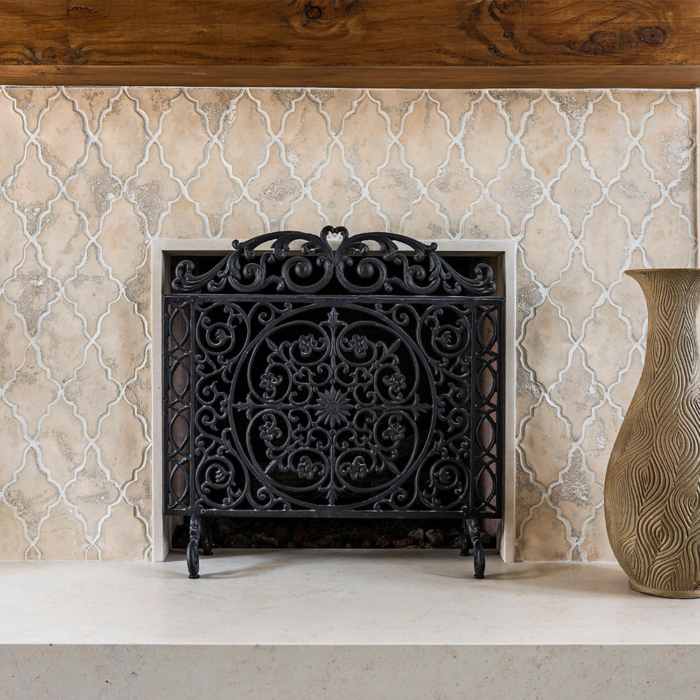 In Stock Artillo Arabesque Pattern 12 Hacienda Limestone