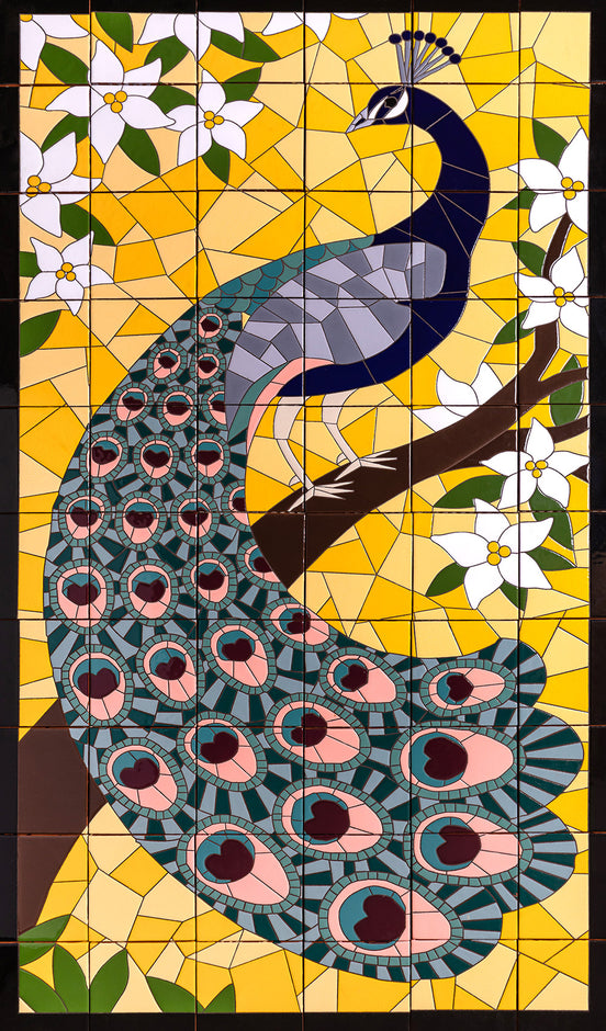 Palm Royale Peacock Mural