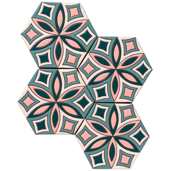 Palm Royale Sea Spray 1 - 6" Hexagon