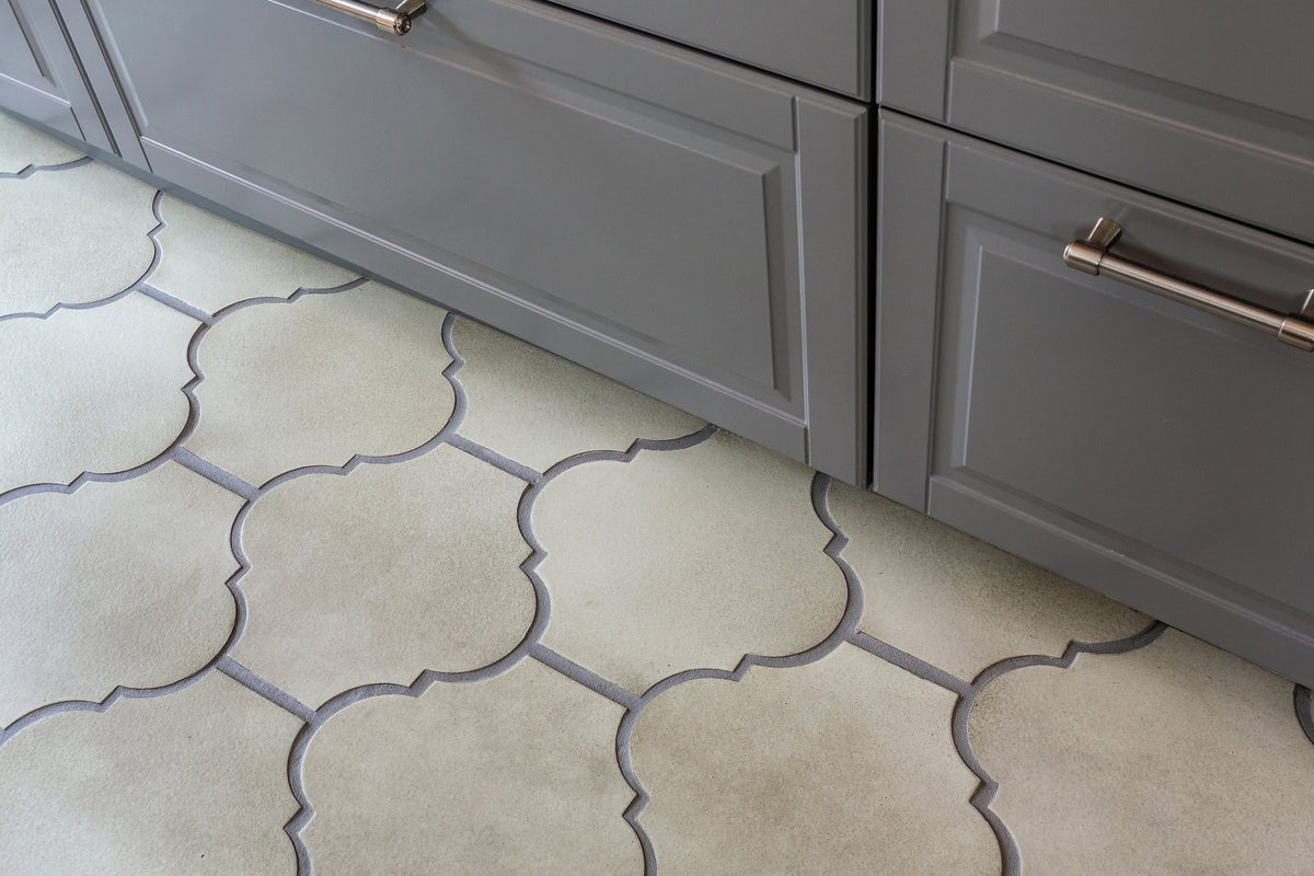 San Felipe tile along the cabinets