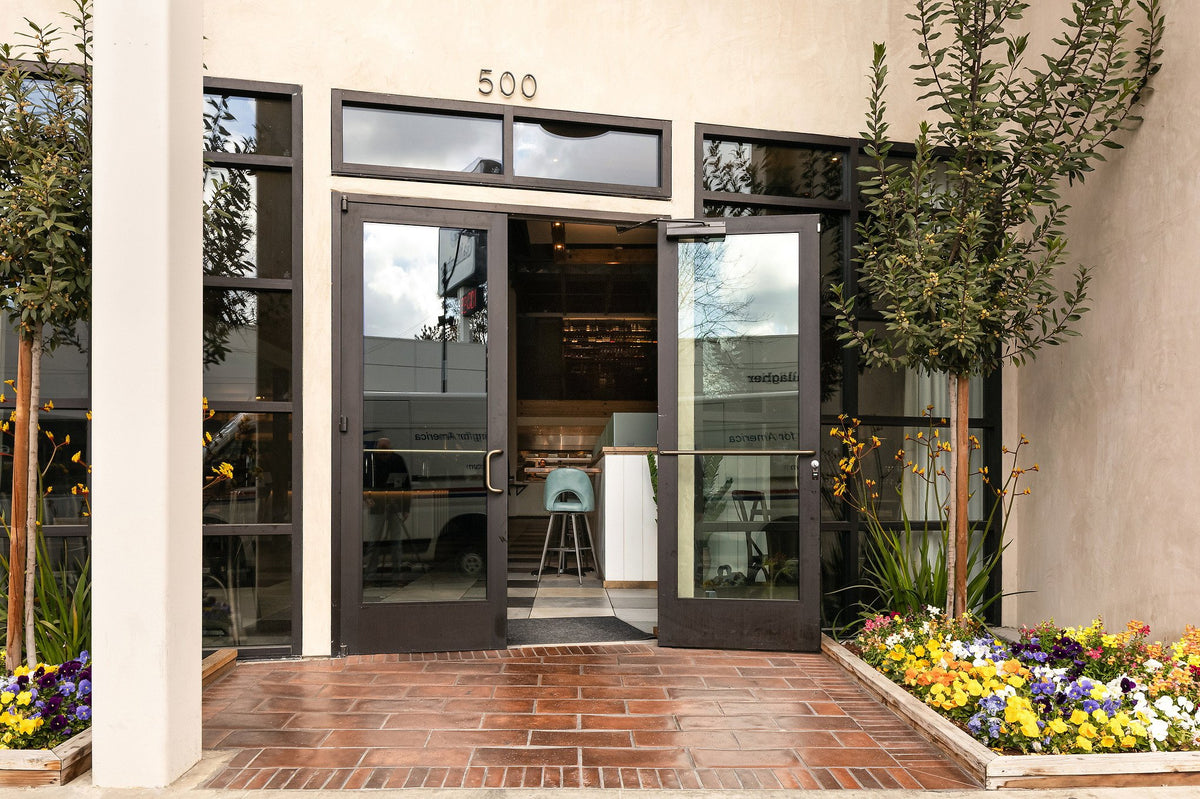 Entry paved in Cotto Gold tile