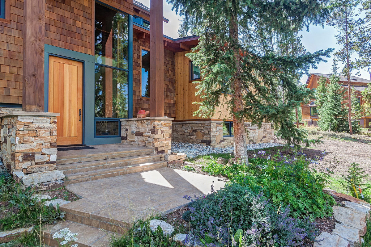 Front entry walk and steps
