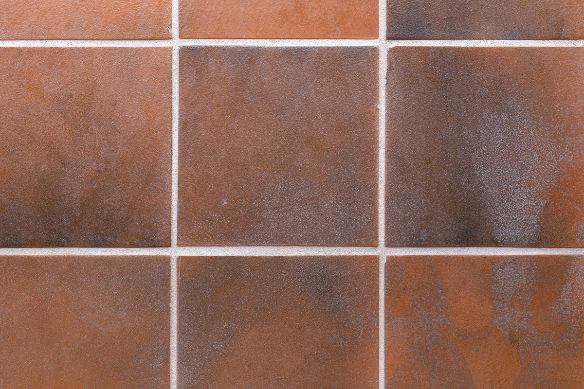 Studio 12x12 tile in Leather glaze