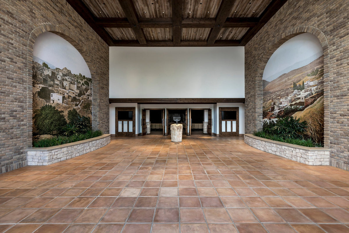 Church lobby with Artillo 16" Square floor
