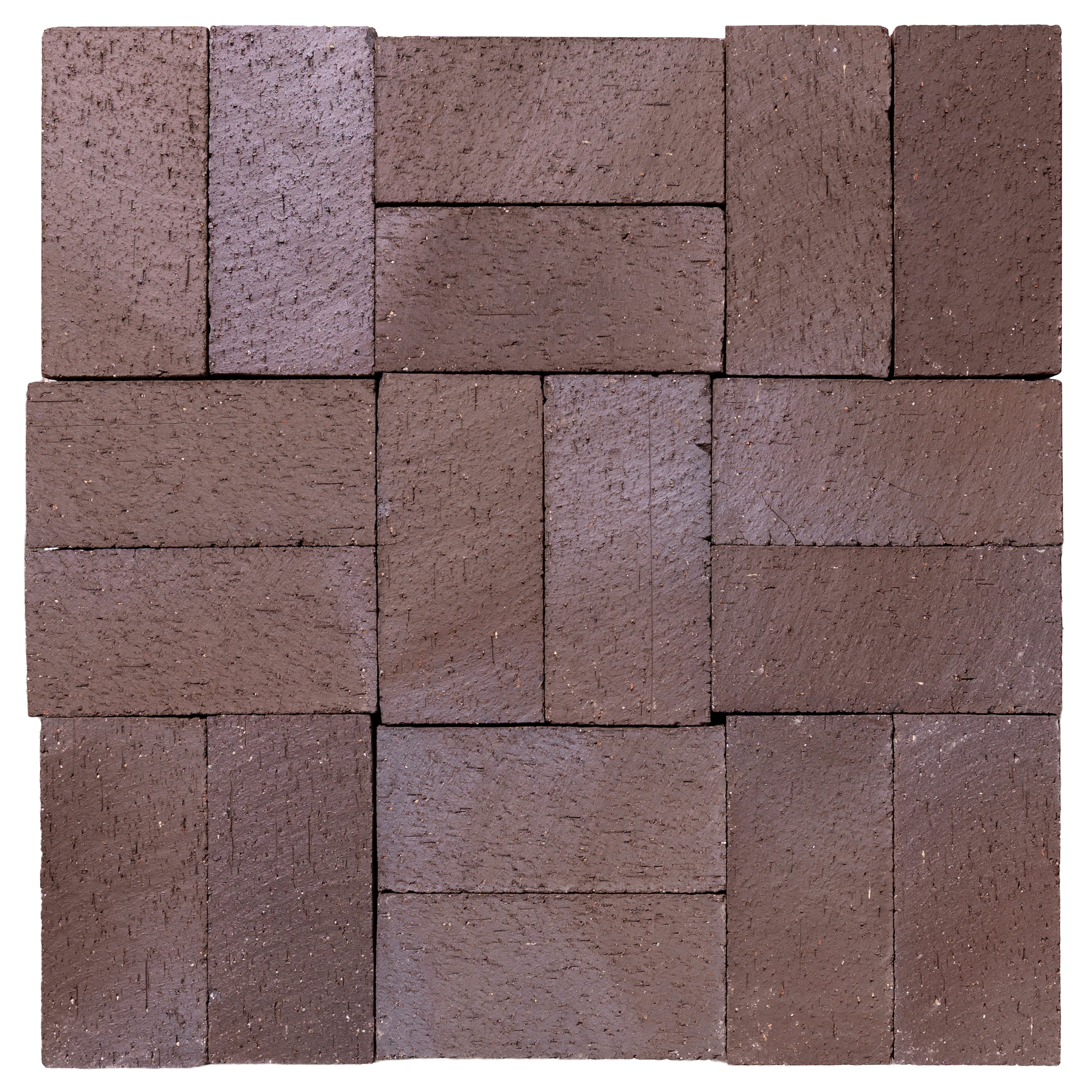 Catalina Brick in Brown Flashed, several pieces together showing the range within one color