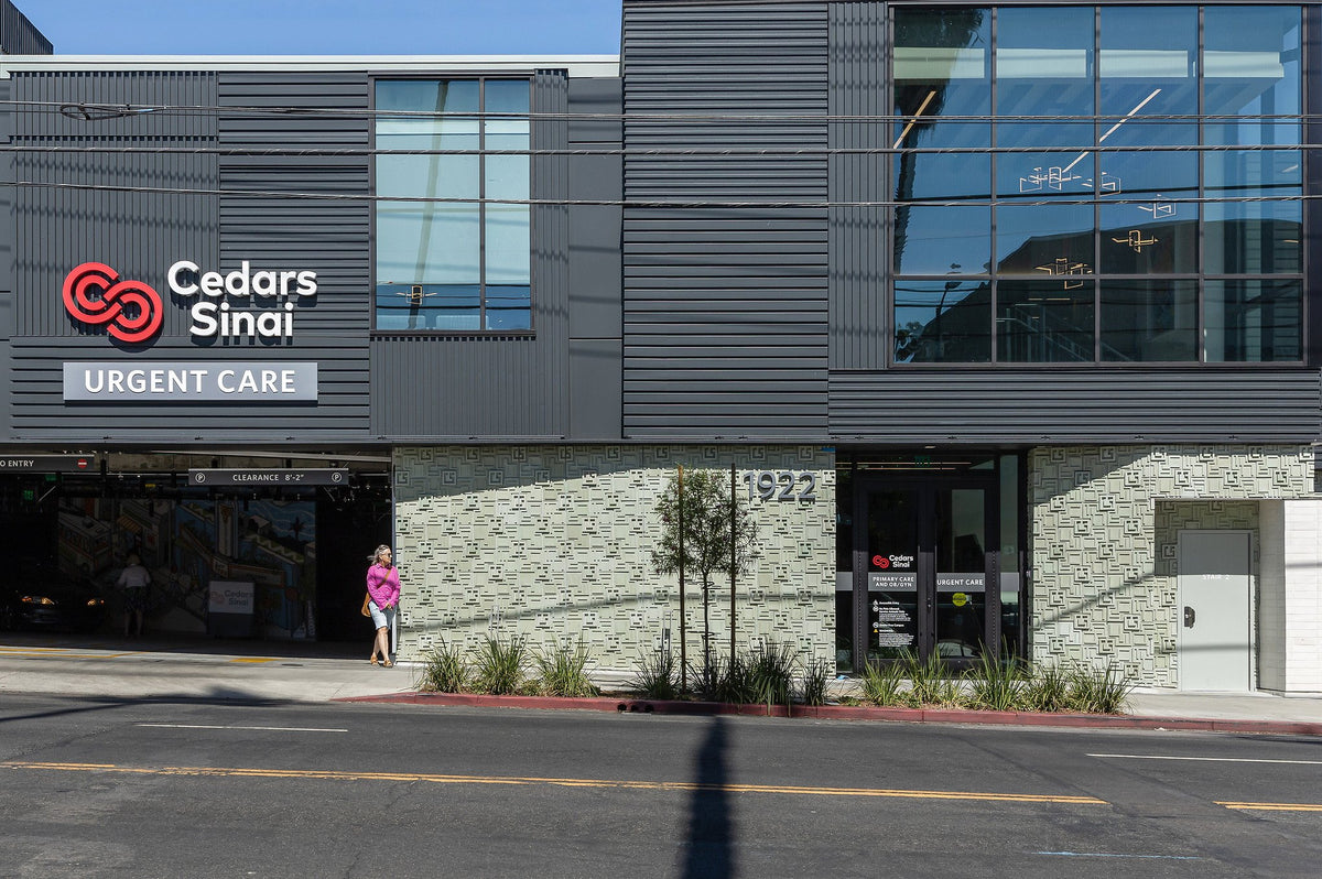Clinic frontage along the sidewalk