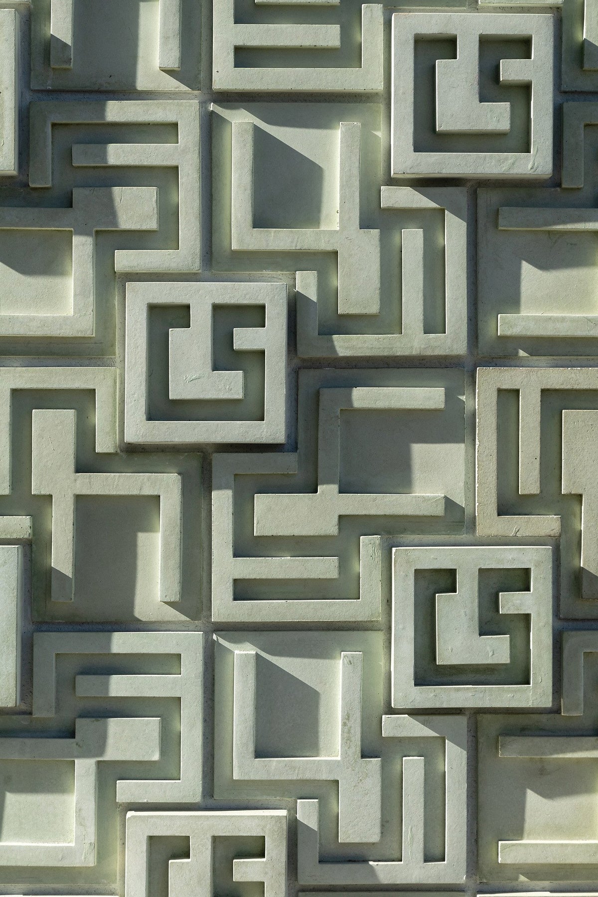 Detail of the custom 3D pattern