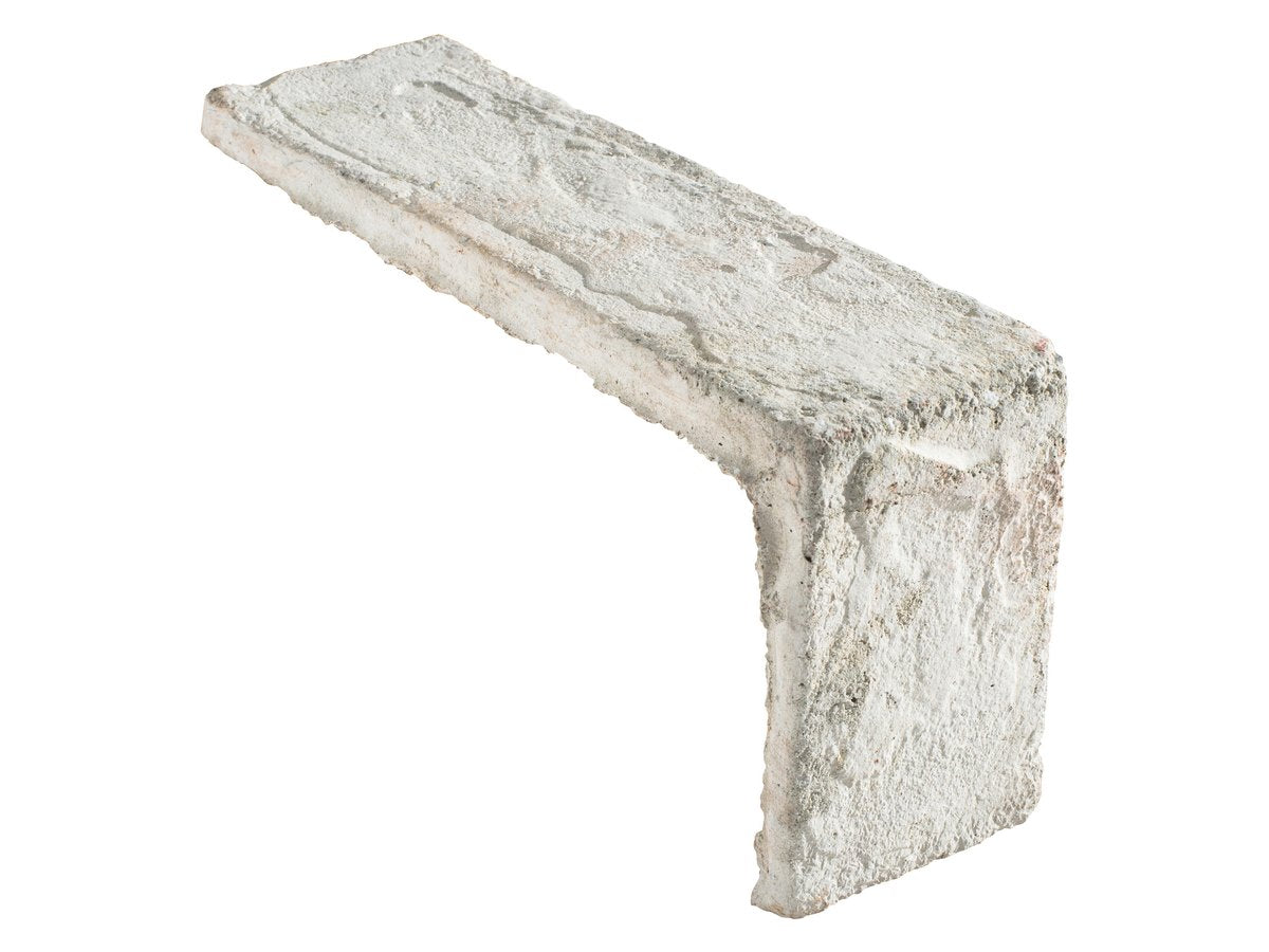 Standard corner piece in Early Gray Limestone, 2 by 8