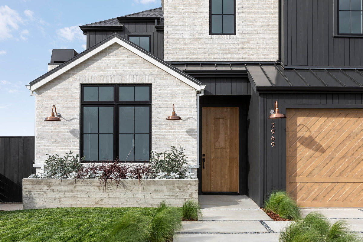 Brick gable over the front windows