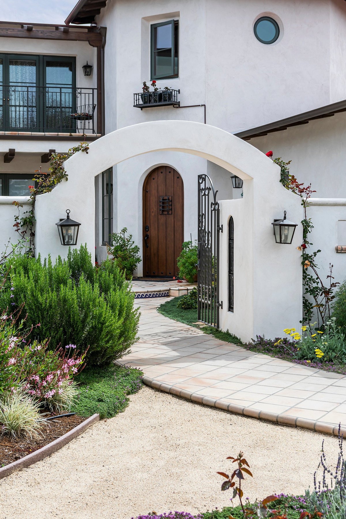 Walkway leading to the front door