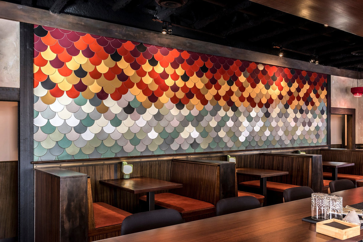 Booth wall in Studio Conche blend