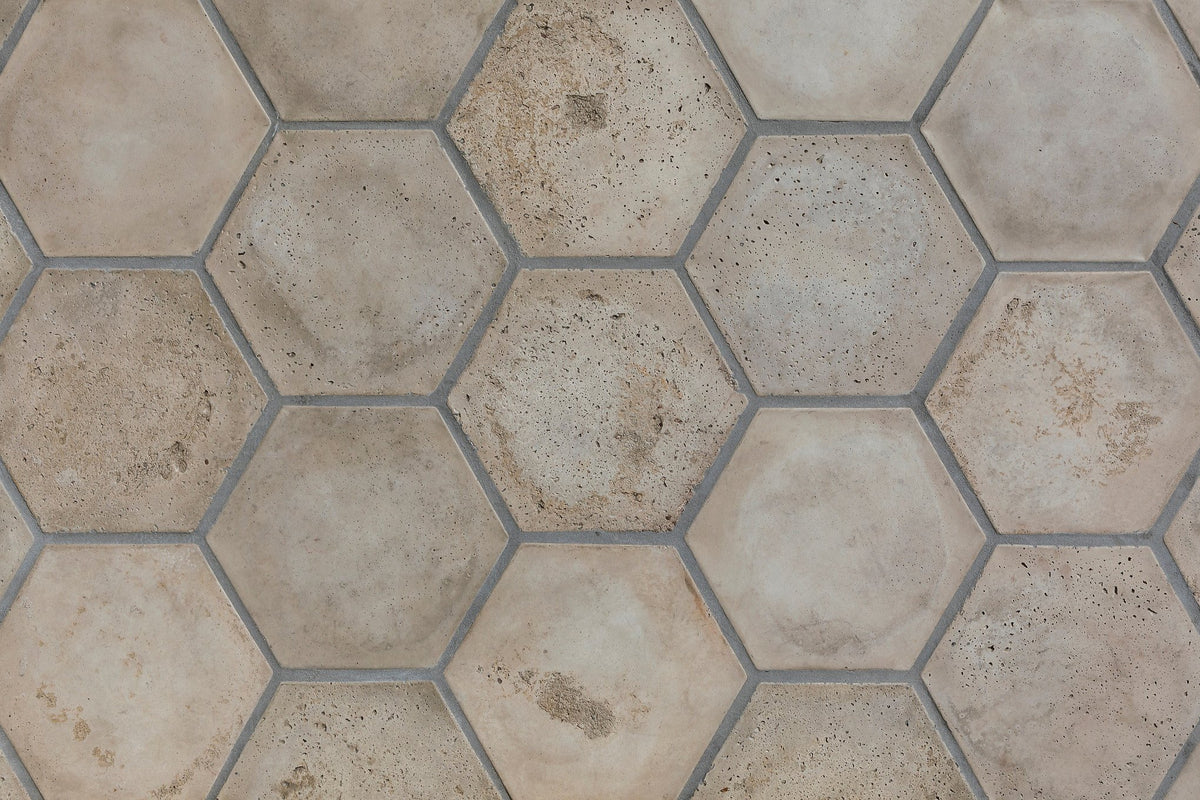 Early Gray hexagons up close