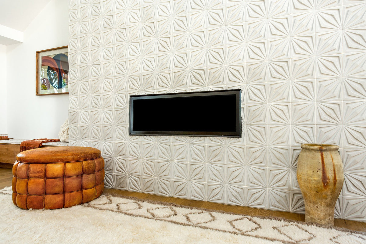Fireplace wall in Rice
