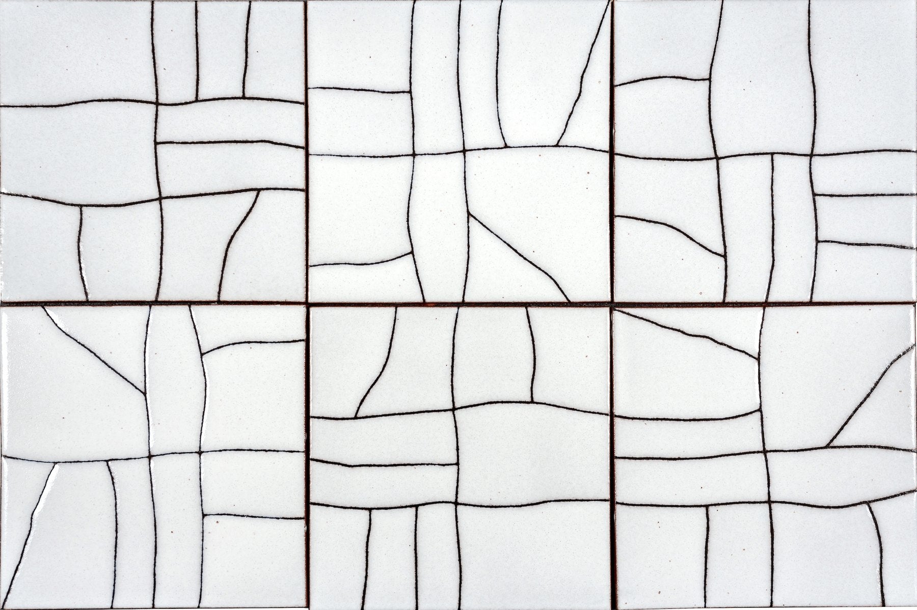 White alone, six tiles