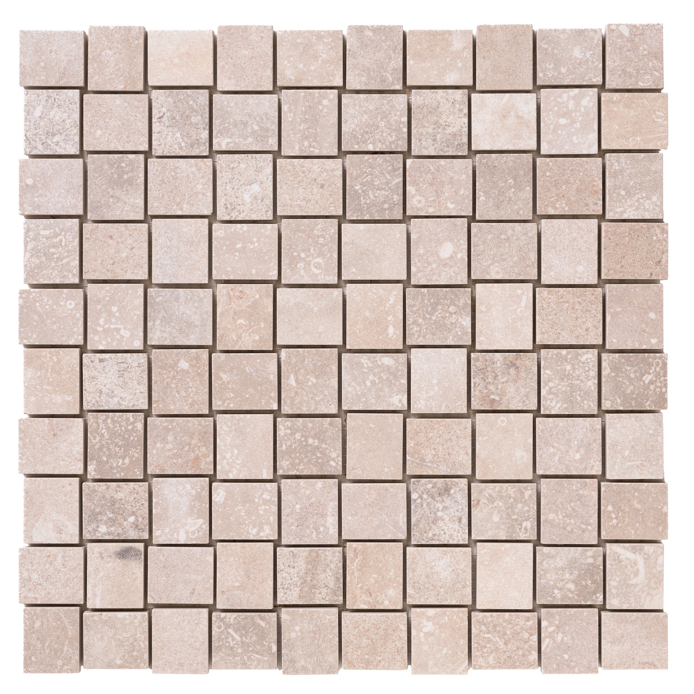 Italian Porcelain 10 Trama Mosaic 12x12 Crema
