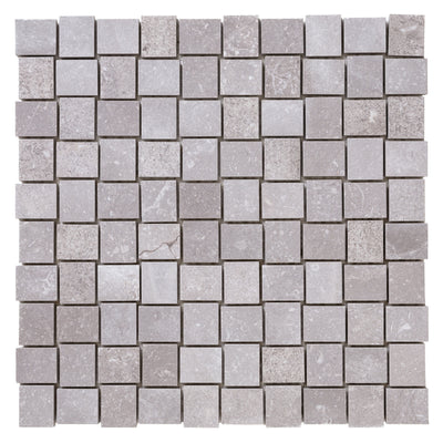 Italian Porcelain 10 Trama Mosaic 12x12 Grigio