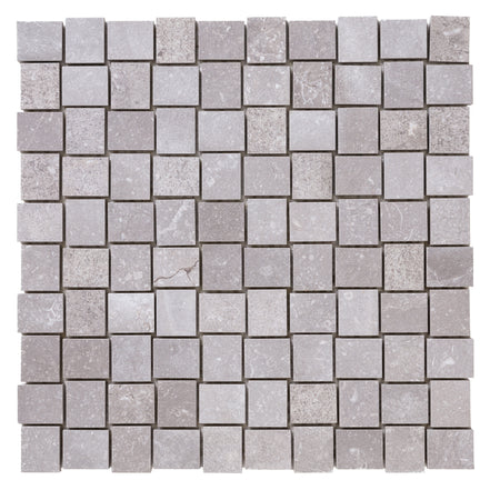 Italian Porcelain 10 Trama Mosaic 12x12 Grigio