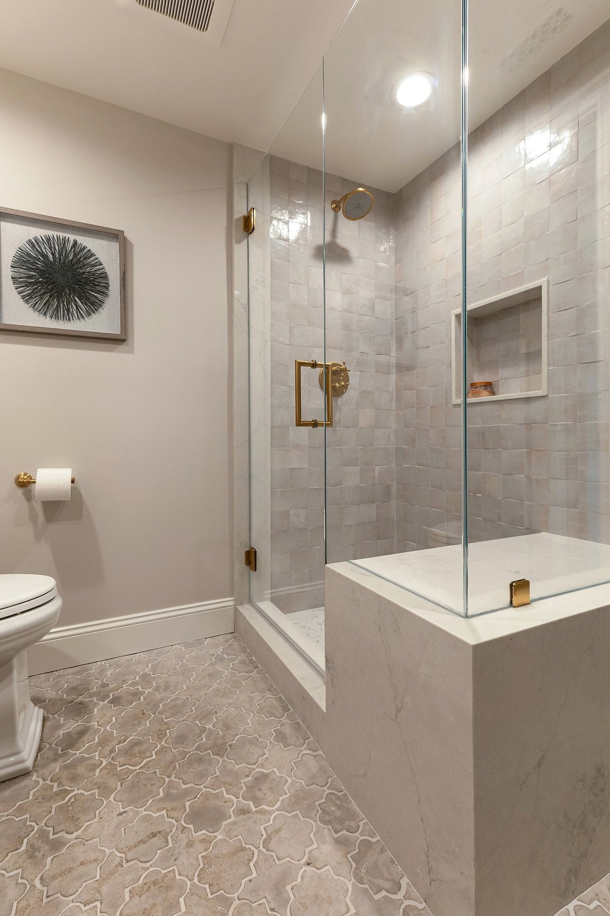Shower and 8C floor in Early Gray