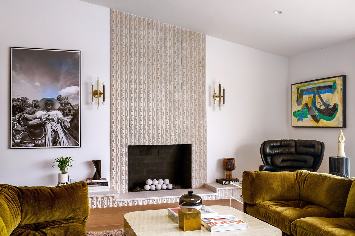 Fireplace wall in Compton 6x6