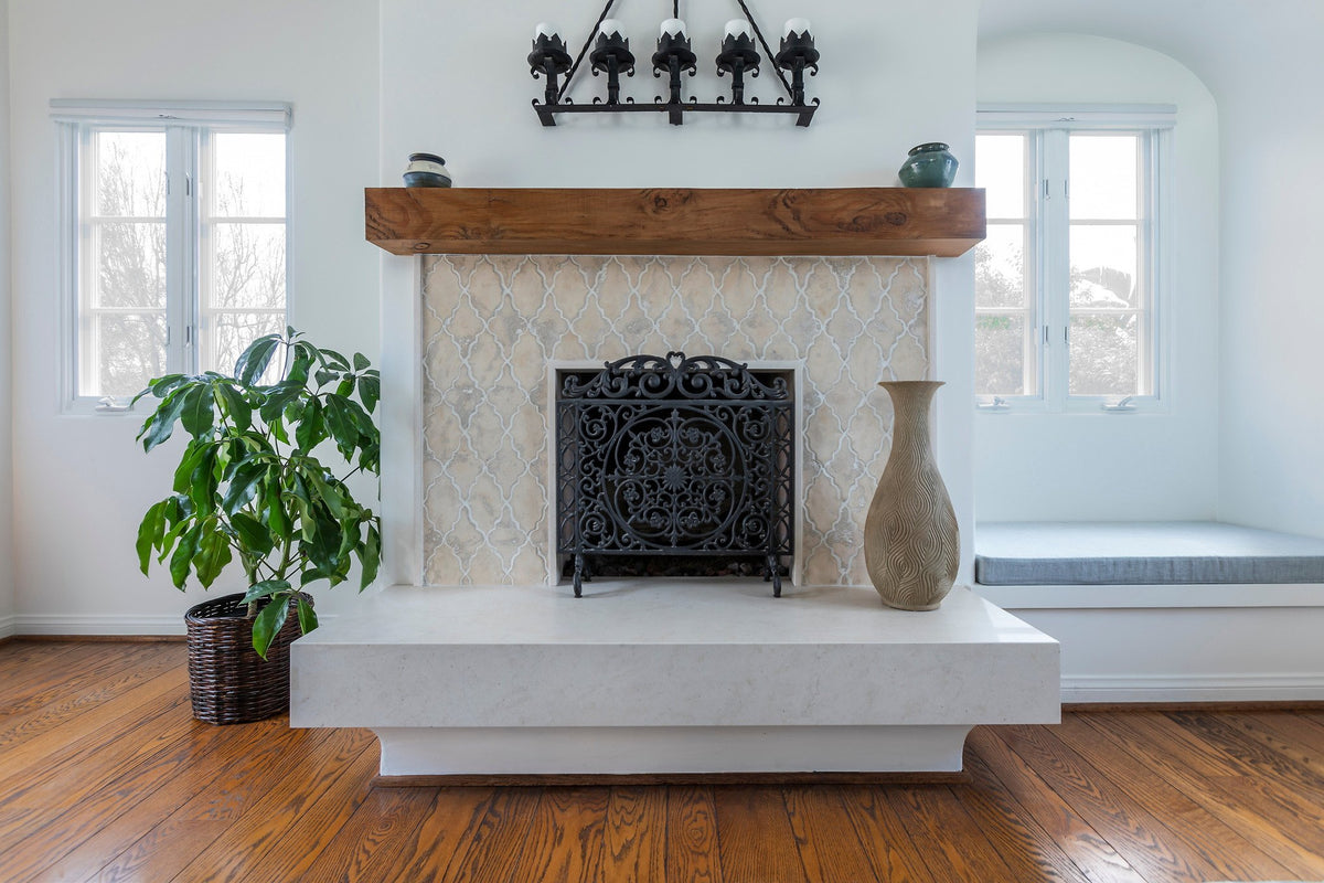 Bedroom fireplace in Arabesque 12