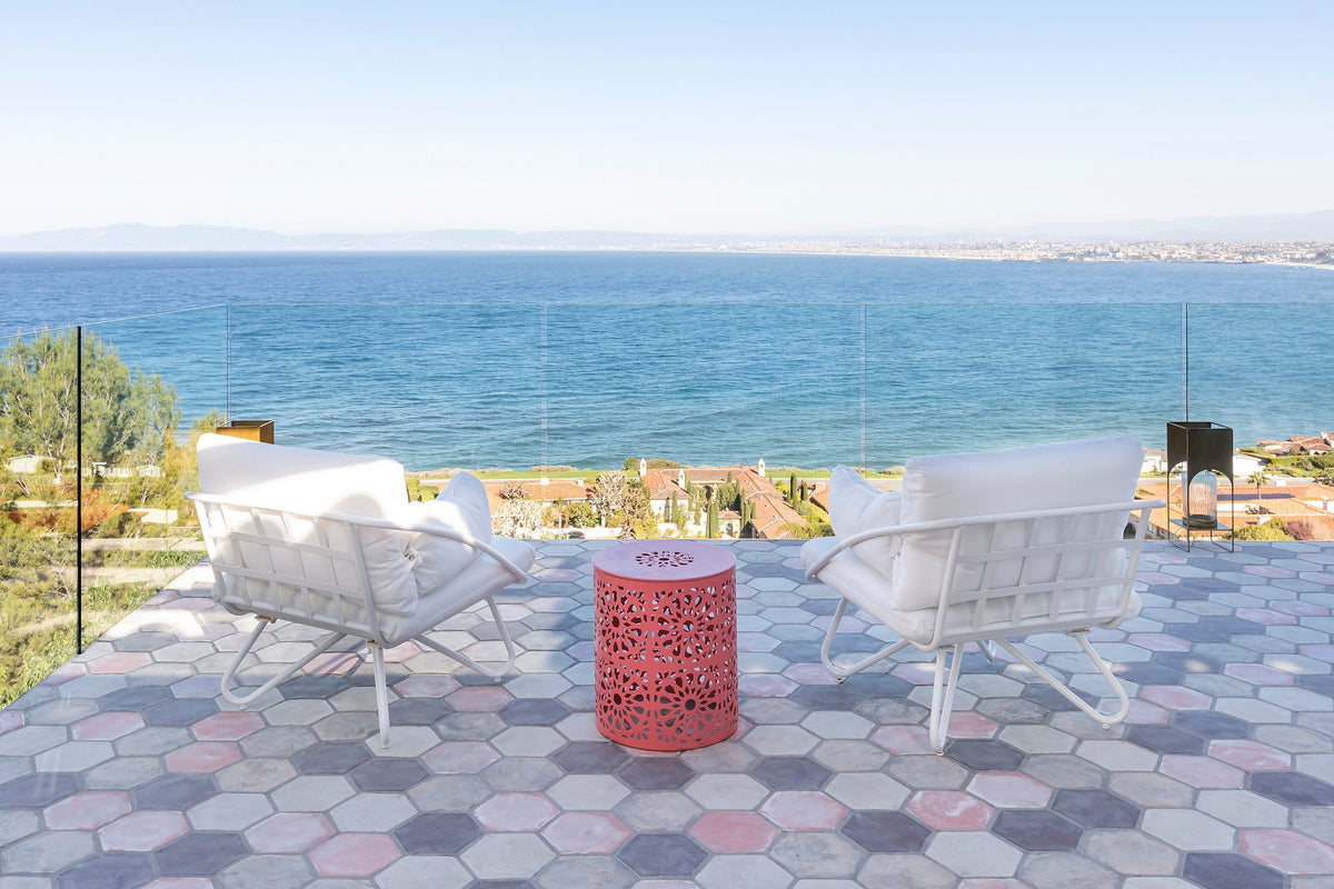 Lounge chairs on the Hexagon terrace