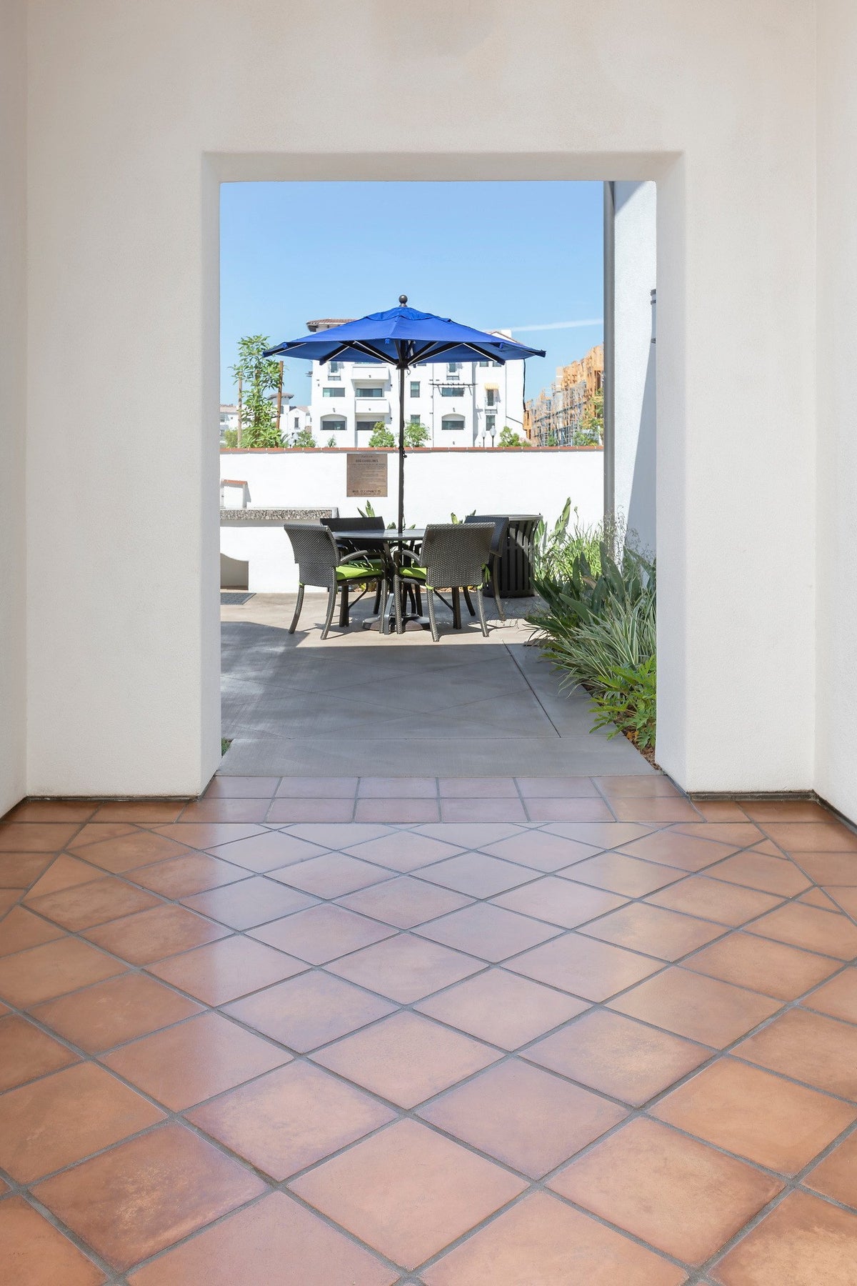 Breezeway opening to the courtyard