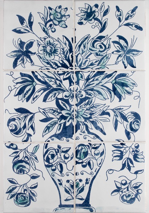 Peninsula Vase, the whole design laid up