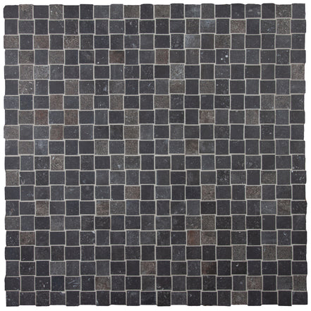Italian Porcelain 10 Trama Mosaic 12x12 Nero