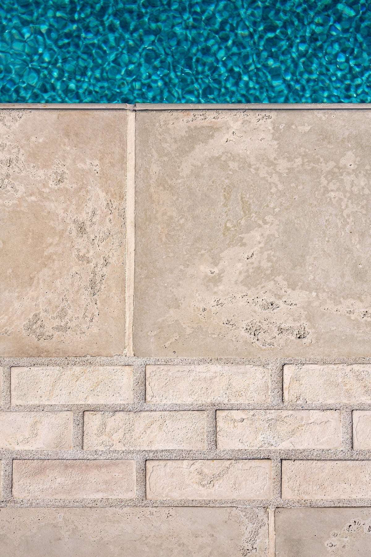 Roman coping and thin brick detail