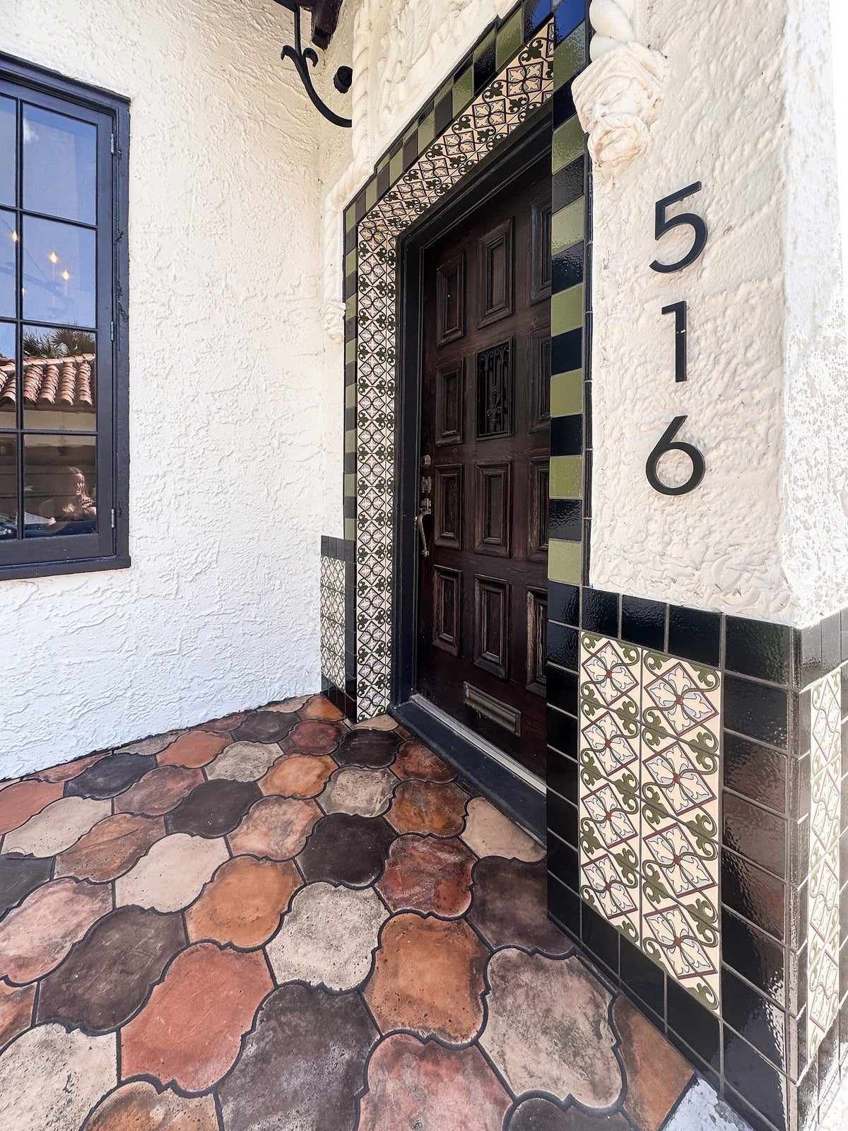 Front porch in San Felipe tile