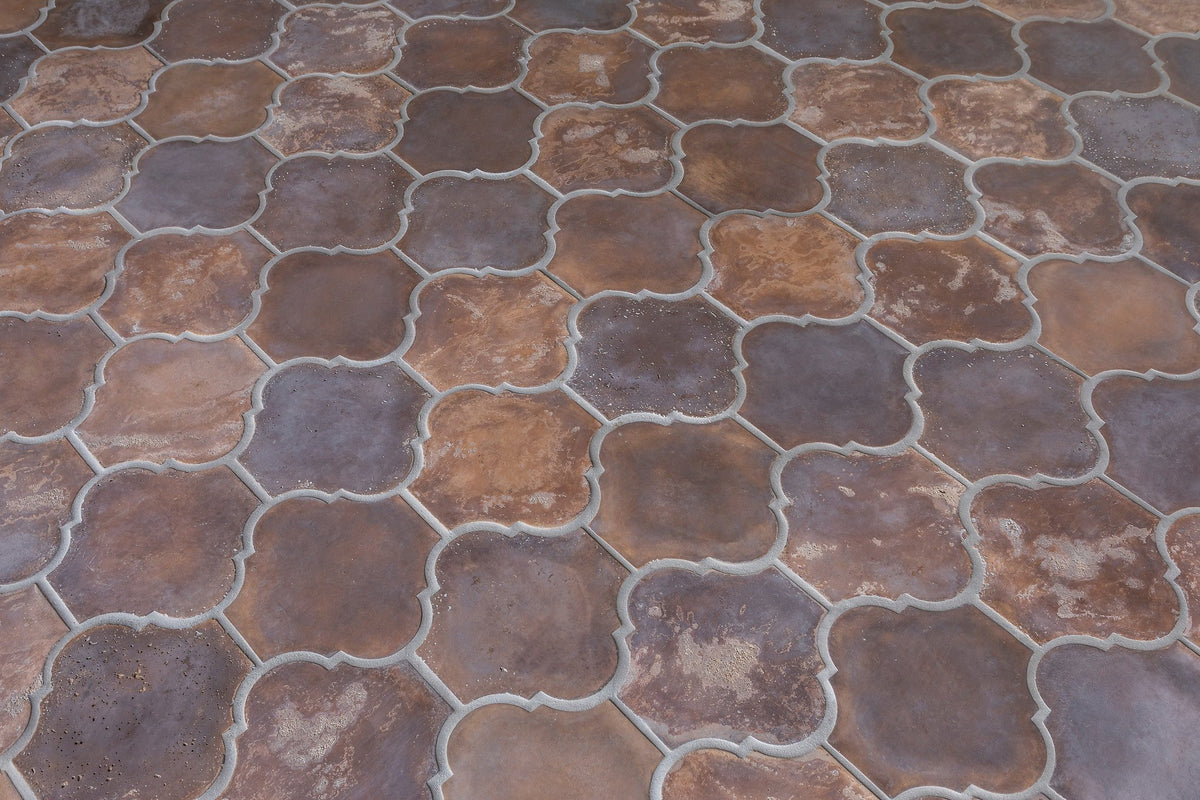 San Felipe pattern across the patio