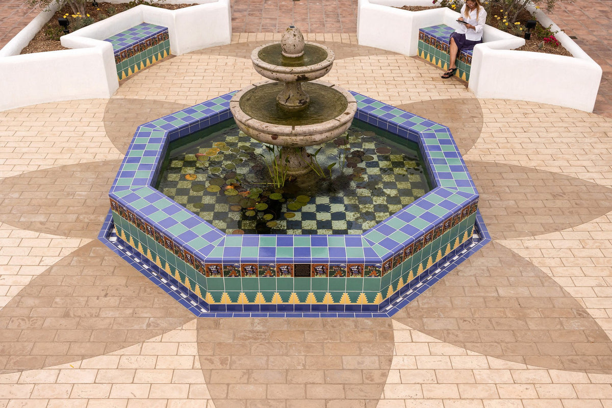 Fountain basin from above