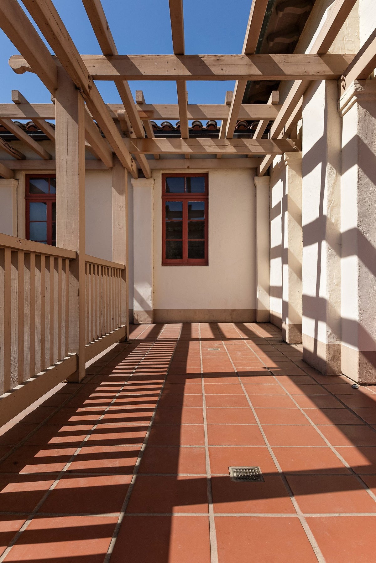 Shaded walkway paved in Monrovia
